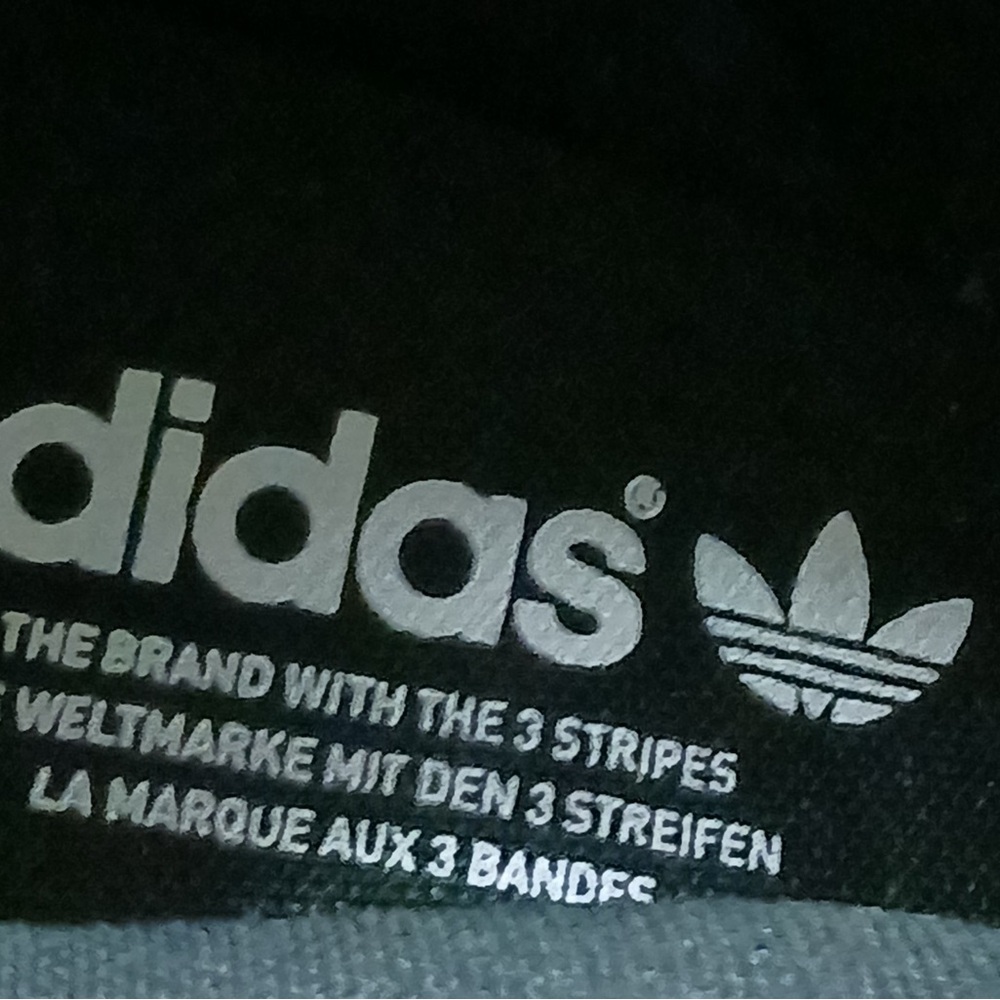 Adidas Men's Black and White Graphic Sneakers - Picture 10 of 12